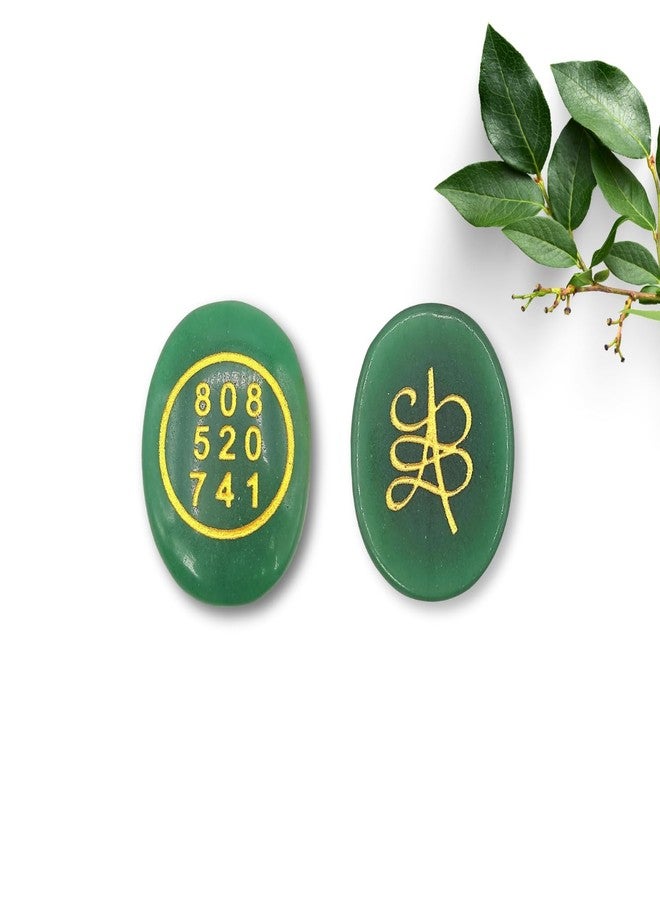 Plus Value Green Jade Stone Zibu Coin Symbol with Switch Word Grabovi Numbers for Money, Prosperity, Wealth, Abundance, Wish Manifestation, Reiki Healing Aura Chakra Vastu Feng Shui - Image 1